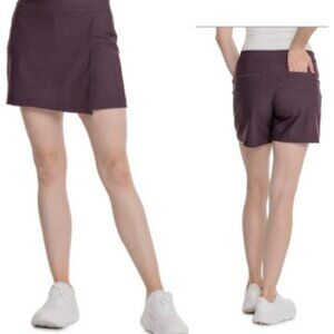 New 88 Spanx Sunshine Skort Shorts 6 Geoscape Blue Orange 50300R Size XL